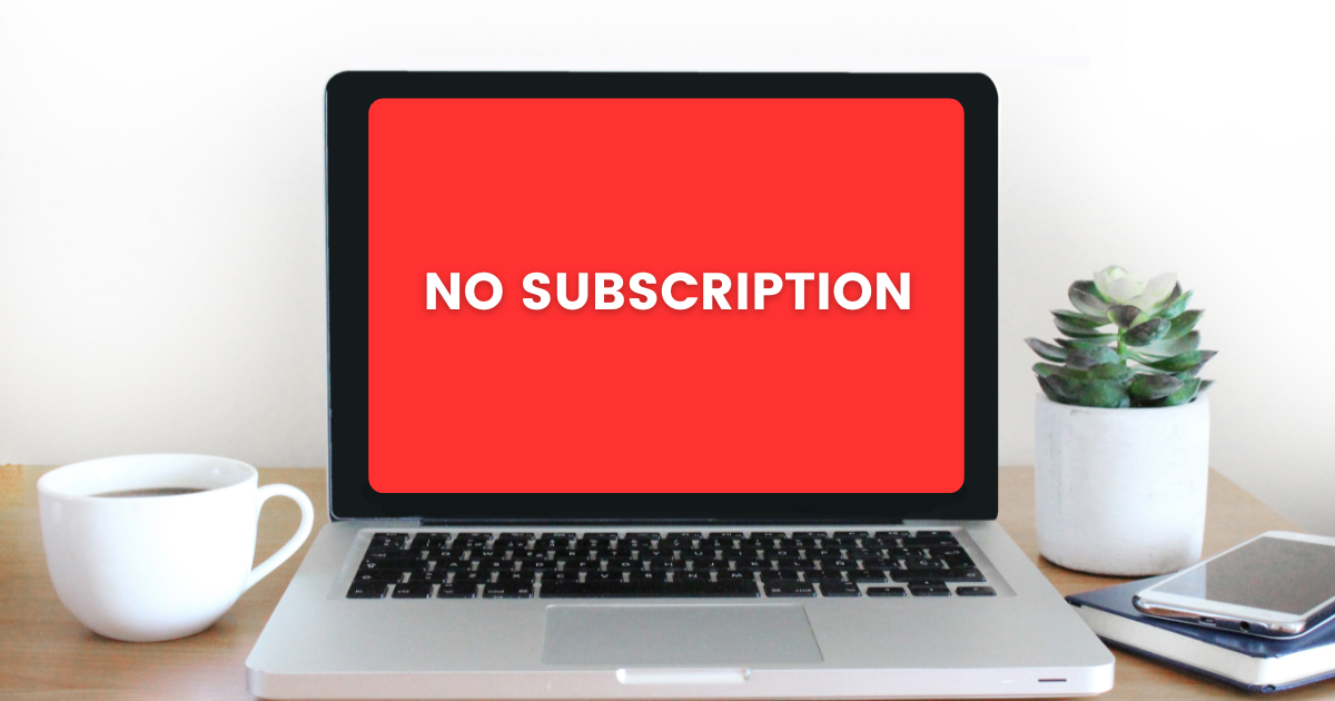 no subscription online survey